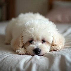 bichon frise portrait