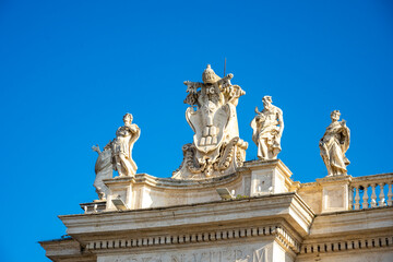 The Papal Basilica of Saint Peter in the Vatican, or simply Saint Peter's Basilica, is a church of the Italian High Renaissance located in Vatican City, an independent microstate enclaved within the c