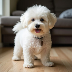 bichon frise portrait