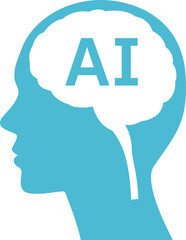シンプルな人工知能のイメージイラスト