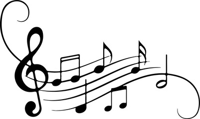 Surround your music notes with ornate Victorian-style scrollwork frames—think gold filigree or dark mahogany wood textures. © Yakub Dhali