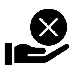 Obraz premium Disagree glyph icon