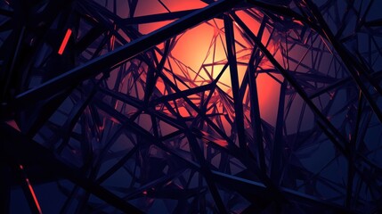 Fototapeta premium Abstract network structure