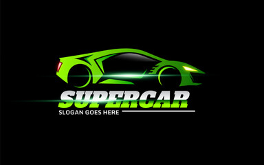 Fototapeta premium Super car vector logo template
