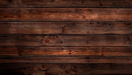 Obraz premium Old brown rustic dark grunge wooden timber wall or floor or table texture - wood background banner..