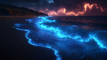 bioluminescent summer waves,