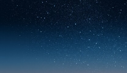Obraz premium Dark Blue Night Sky With Numerous Twinkling Stars