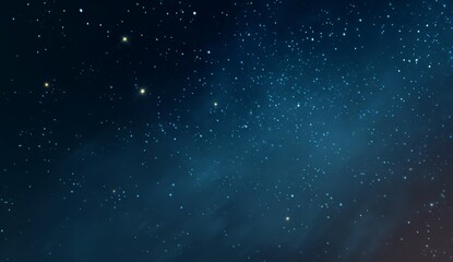 Fototapeta premium Dark Blue Night Sky With Sparkling Stars And Cosmic Dust