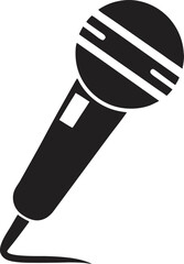 vector illustration of a microphone