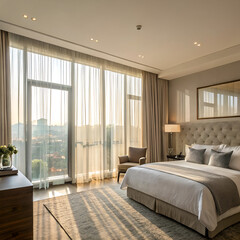 Fototapeta premium interior luxury apartment comfortable room