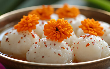 Assortment of Colorful Traditional Indian Sweets and Confectionery