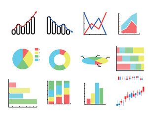 シンプル　グラフセット　カラー