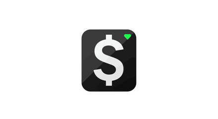 Dollar sign icon on black background symbolizing financial growth and investment opportunities for business success