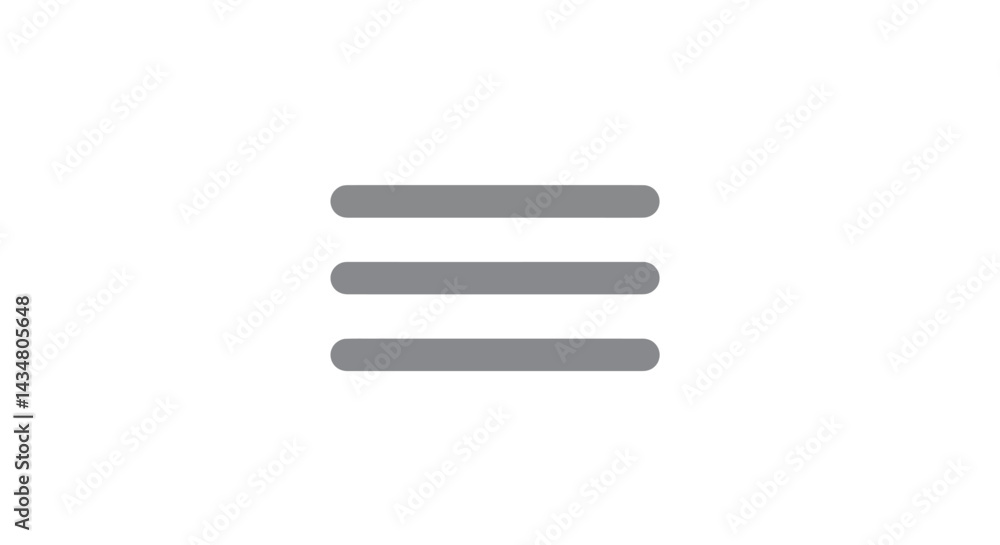 Poster hamburger menu icon for website navigation a symbol of user interface and web design