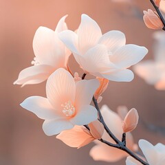 Obraz premium Blossoming Magnolias, Soft Light