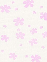 seamless pattern with pink flowers background


