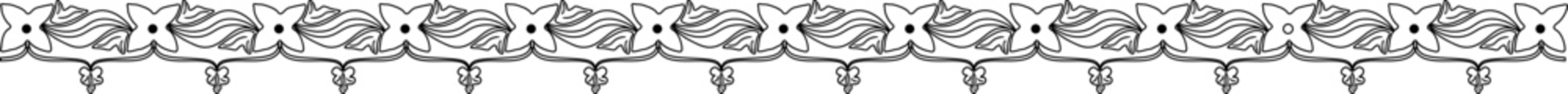 Lintah jo bungo kuniang putiak bagantuang line art itam .eps