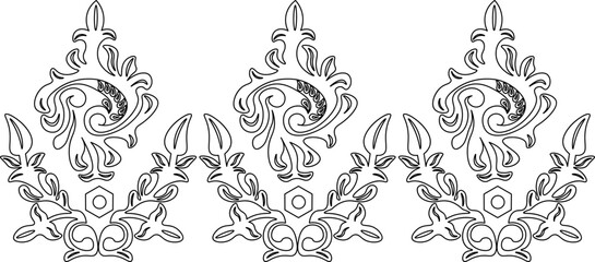 Mangkuto Rajo Line Art Itam .eps