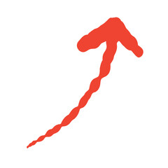 Arrow Scribble Doodle Sticker for Cute Scrapbook and Journal Decoration