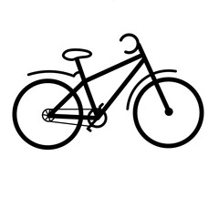 Obraz premium bicycle isolated on white