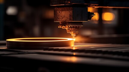 Laser Cutting Metal Circle