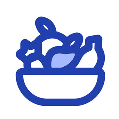 healthy food blue icon