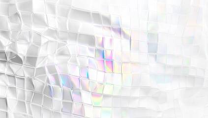Abstract iridescent white fractured surface