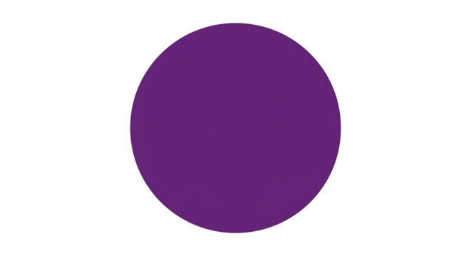 A single purple circle centered on a black background in a simple graphic illustration style