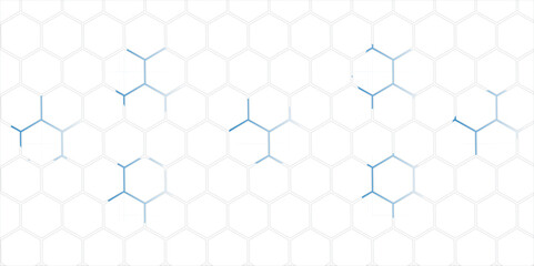 Naklejka premium Seamless hexagonal pattern with honeycomb texture forms a geometric vector design