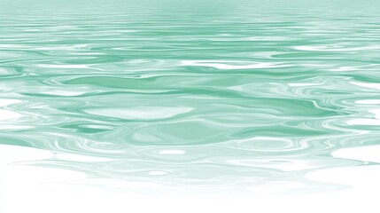 Fototapeta premium A serene, abstract representation of water, featuring gentle waves and a soothing green hue, evoking tranquility and calmness.
