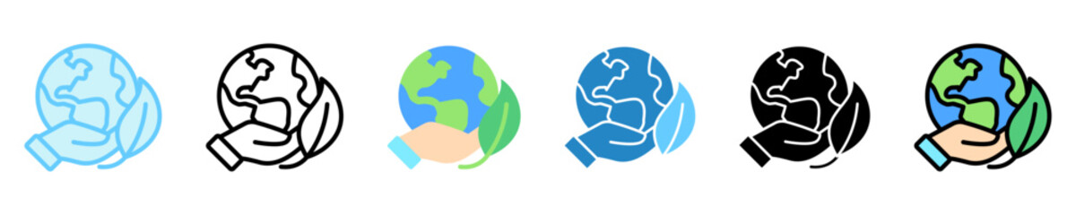 Conservation multi style, mini illustration icon. use for modern concept, print, UI, UX kit, web and app development. Vector EPS 10, related to business, green industry, eco friendly and economy .