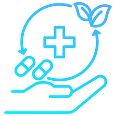 Fototapeta premium Alternative Medicine Icon