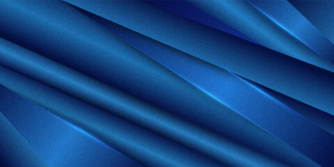 Obraz premium Black dark navy blue silver abstract pattern background. Geometric shape. Line triangle angle fold polygon diamond 3D. Color gradient ombre.