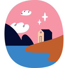 Modern Flat Beach House with Tropical Minimalist Design