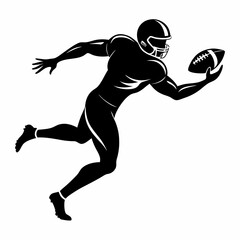 football player silhouette