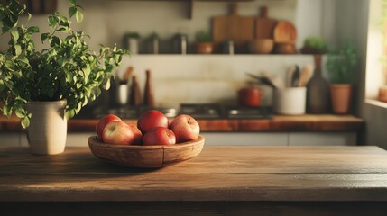 Rustic kitchen interior with onions