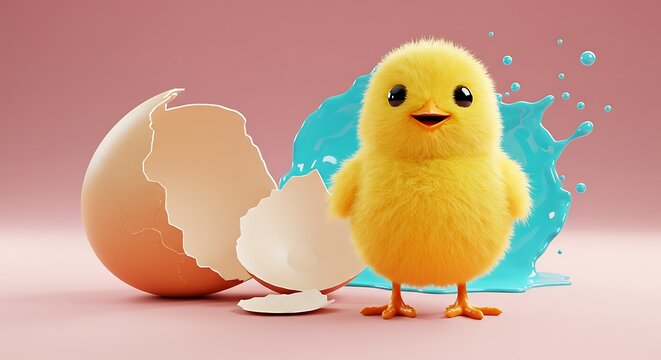 Shell-Shocked and Splashing Joy AI Generated