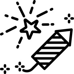 fireworks illustration on a white background    