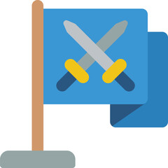 flag illustration on a white background     