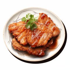 pork cutlet with sauce
