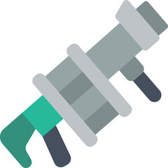 grenade launcher illustration on a white background     