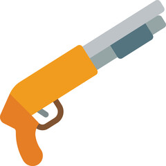 gun illustration on a white background     