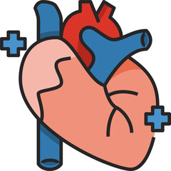 heart illustration on a white background     