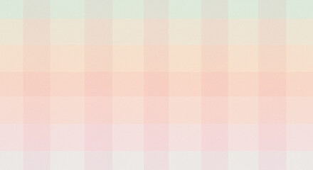 Soft pastel geometric background in pink, peach, and pale green.
