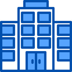 hotel illustration on a white background     