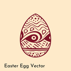 easter egg vector illustration 