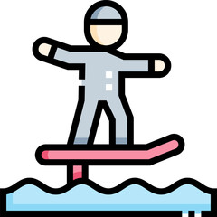 hydrofoil illustration on a white background     