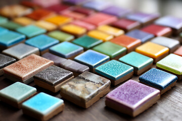 Fototapeta premium name: empty mosaic tiles