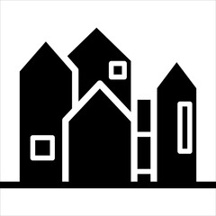 home glyph  icon vector illustration isolated on white background