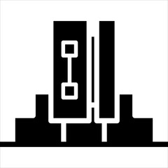 home  glyph  icon vector illustration isolated on white background